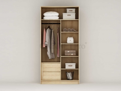 MẪU TỦ ÁO 2 CÁNH MỞ 05